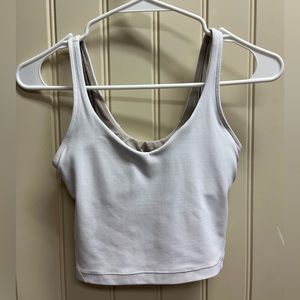 Lululemon White Align Tank Size 2
